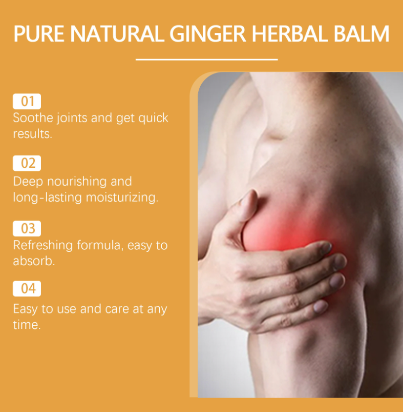 Pure Natural Ginger Herbal Balm 4OZ