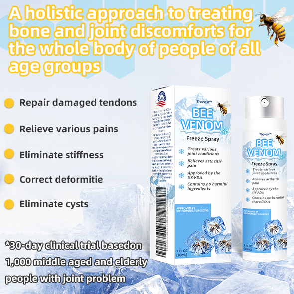 🧊Thonesr™ Bee Venom Freeze Spray (New Zealand Bee Extract - Specialized in the treatment of orthopedic diseases and arthritis pain)