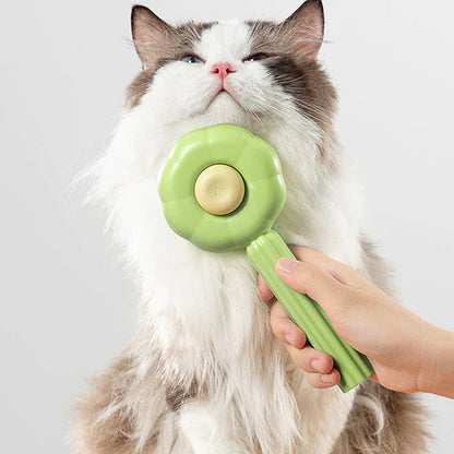 Pet Hair Brush - Self-Cleaning Pins Comb