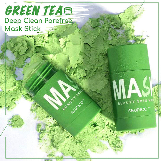 Seurico™ Green Tea Clay Mask Stick For Oil Control, Blackhead Reduction, and Pore Minimization