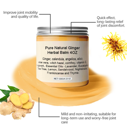 Pure Natural Ginger Herbal Balm 4OZ