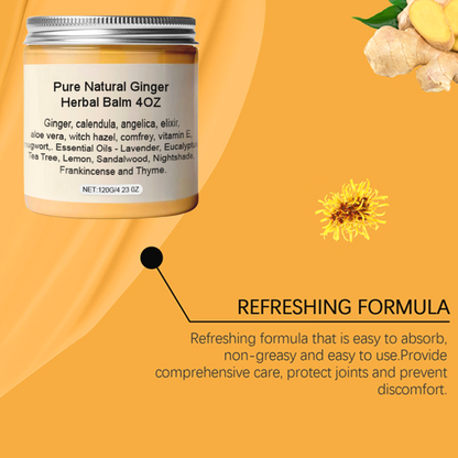 Pure Natural Ginger Herbal Balm 4OZ