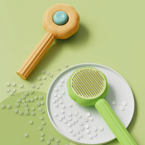 Pet Hair Brush - Self-Cleaning Pins Comb