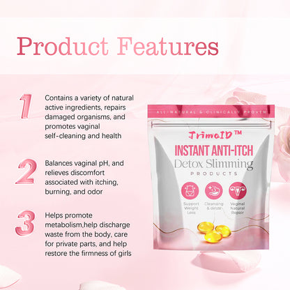 TrimaID™ Anti-Itch & Anti-Odor Detox Body Toning Feminine Health Capsules