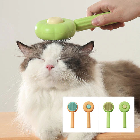 Pet Hair Brush - Self-Cleaning Pins Comb