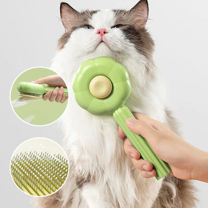 Pet Hair Brush - Self-Cleaning Pins Comb