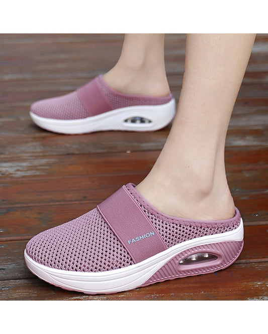 Women Sandals Fashion Wedges Platform Shoes Female Slides Women's Slippers Breathable Mesh Lightweight Ladies Footwear